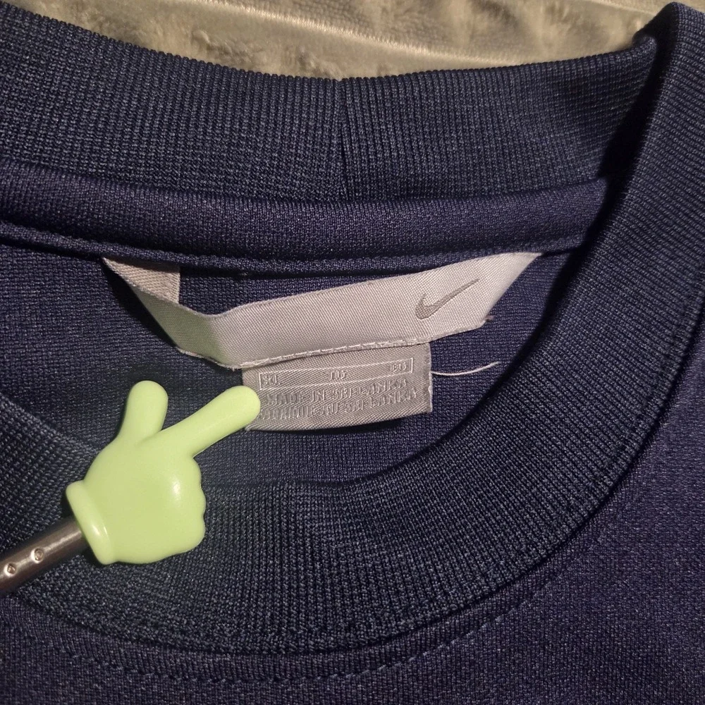 Vintage Nike Mesh Paneled Athletic T-Shirt Navy Blue XL Y2K blockcore/gorpcore